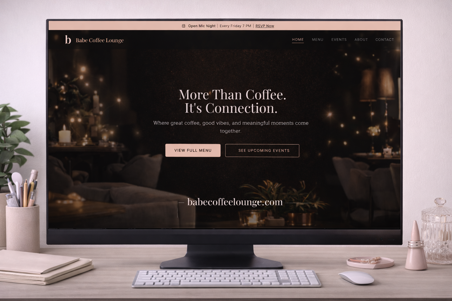 Babe Coffee Lounge website design by DRYP Digital