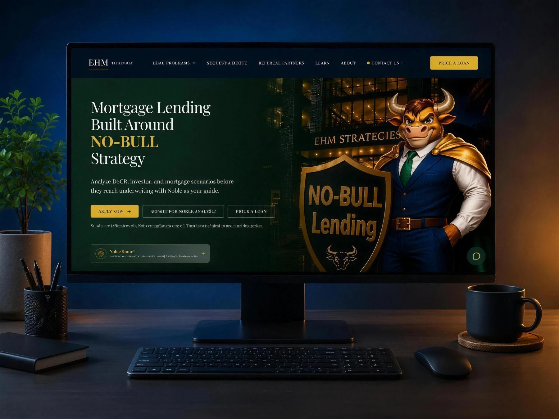 EHM Strategies website design by DRYP Digital