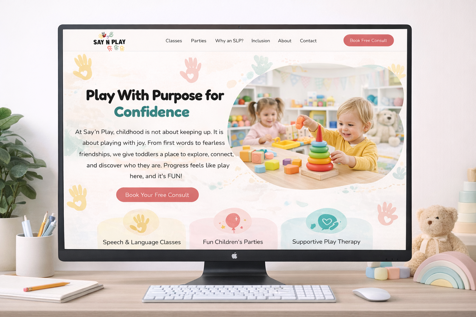 Say N Play NYC website design by DRYP Digital